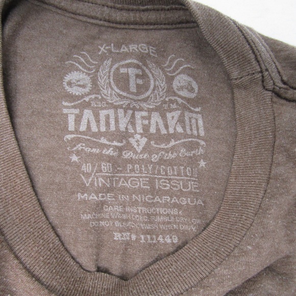 Tankfarm T Shirt Brown Sz XL From the Dust Earth - Picture 5 of 7